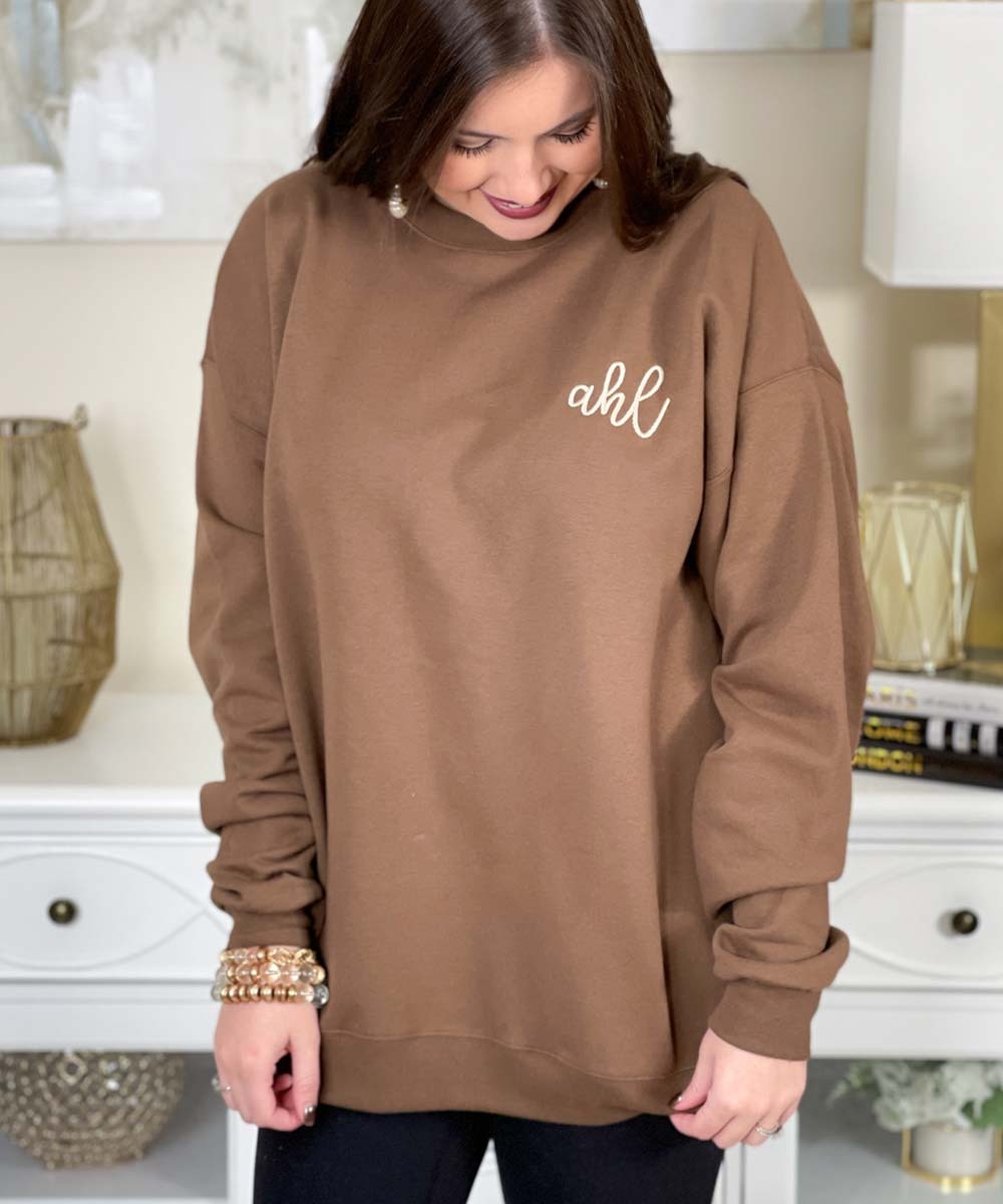 Monogrammed Sweatshirt for women Monogrammed Sweatshirt