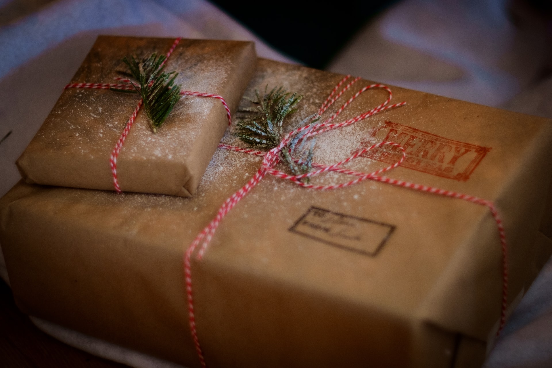 Packaged gifts for christmas
