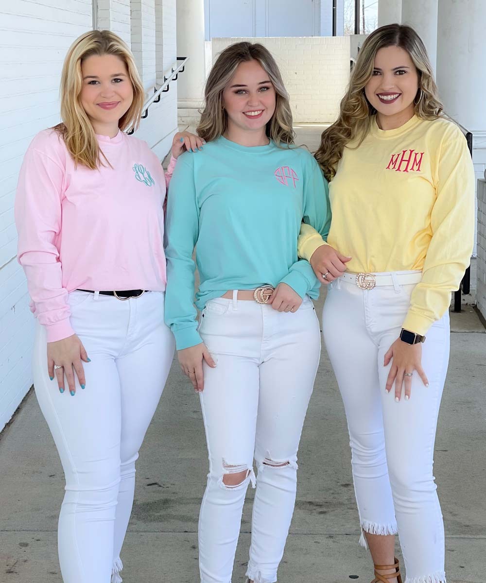 Monogrammed Comfort Colors Shirt